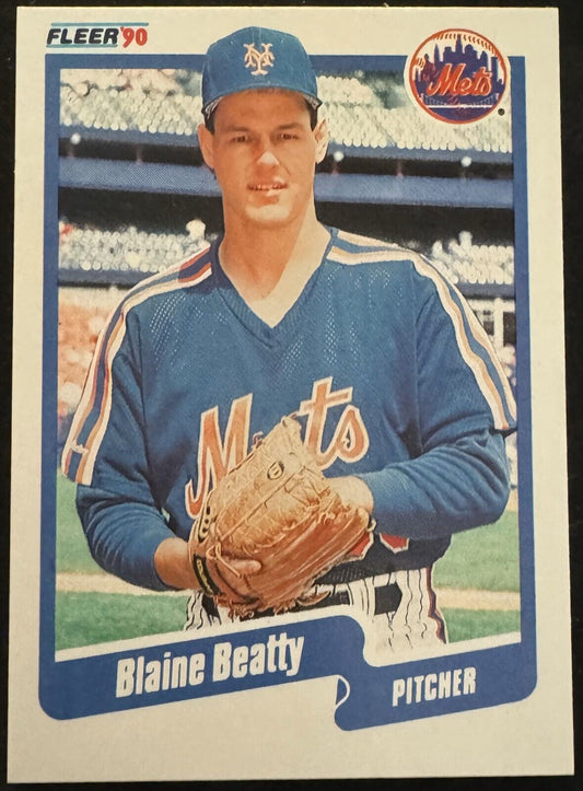 1990 Fleer - #197 Blaine Beatty (RC)